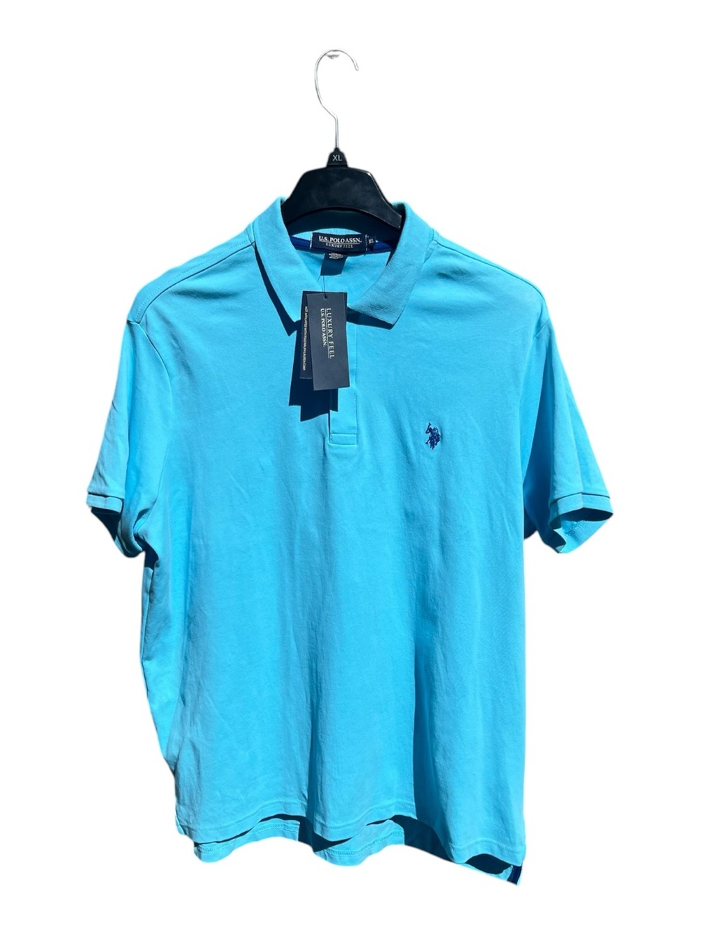 U.S. Polo Assn. Men’s Turquoise Polo Shirt Short Sleeves
